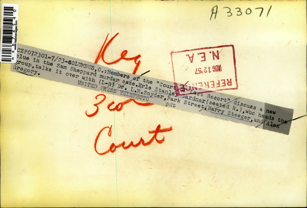 1957 Press Photo Columbus Ohio Court Last Resort Sam Sheppard Murder Case