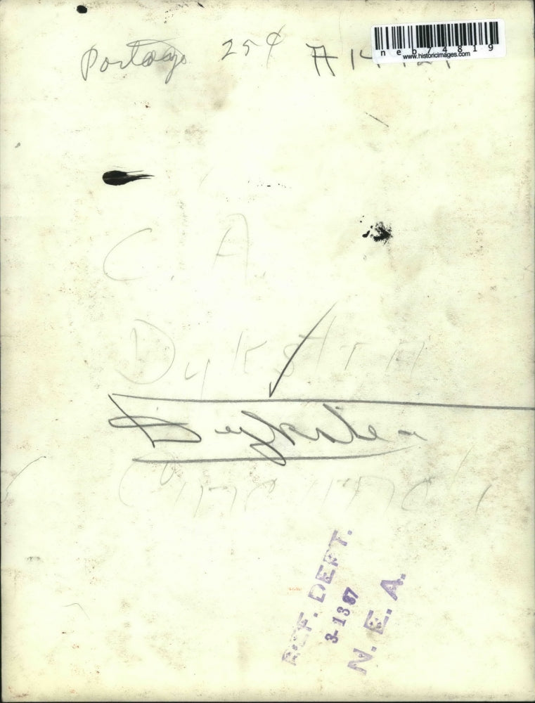 1937 Press Photo Cinncianati, Ohio city manager, CA Dykstra