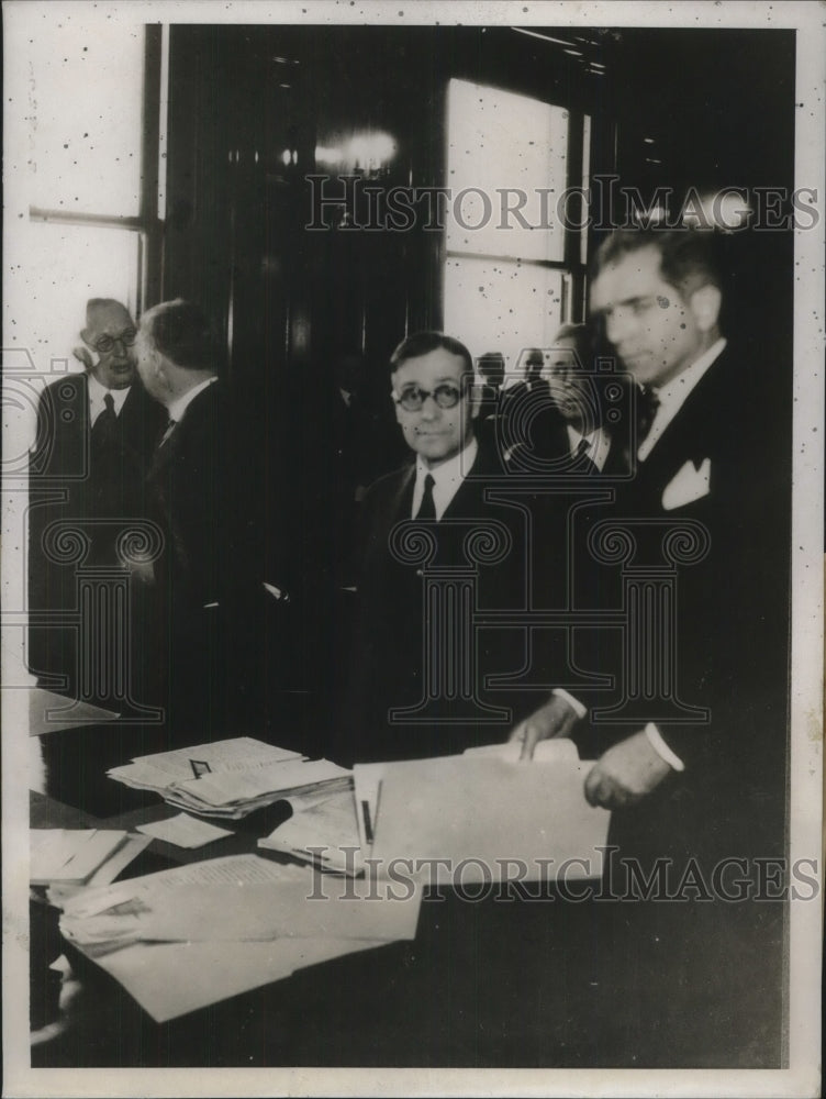 1932 Press Photo Newton D. Baker, W.H. Townsend - Historic Images