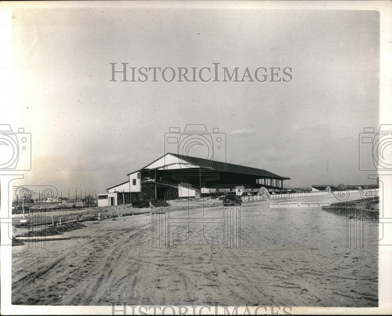 Load image into Gallery viewer, 1940 Press Photo Aqueduct Race Track Being Rebuilt For Pari-Mutuel Racing
