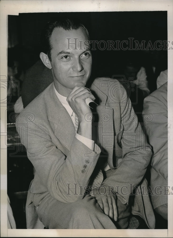 1938 Press Photo. Robert E Neir,Monroe. Rep Steel Corp paid for police munitions- Historic Images