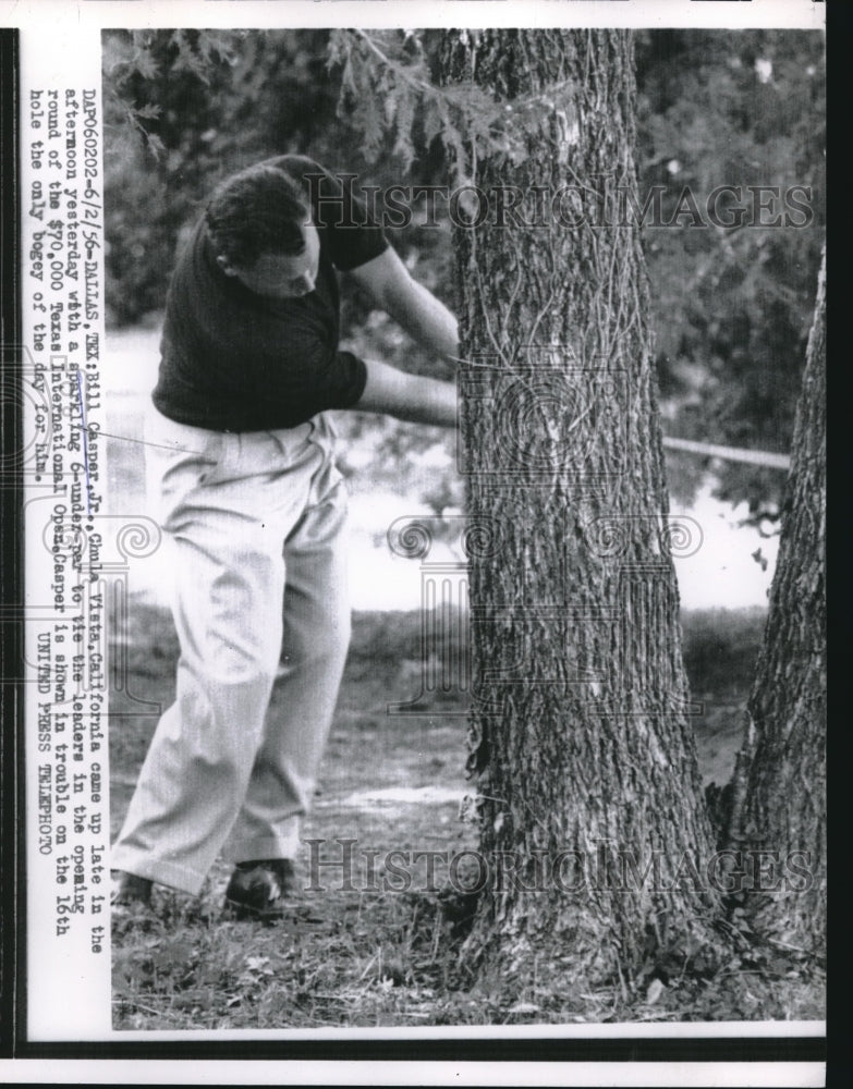 1956 Press Photo Bill Casper Jr. at Texas International Open- Historic Images