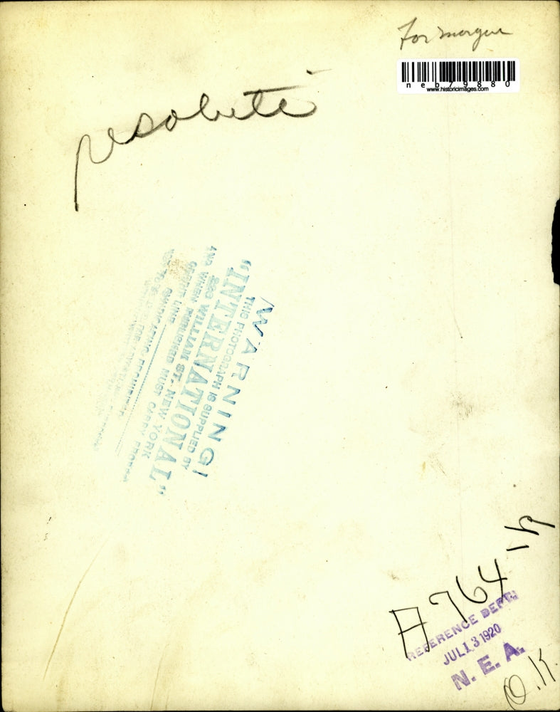 1920 Press Photo Resolute In Action Off Shore