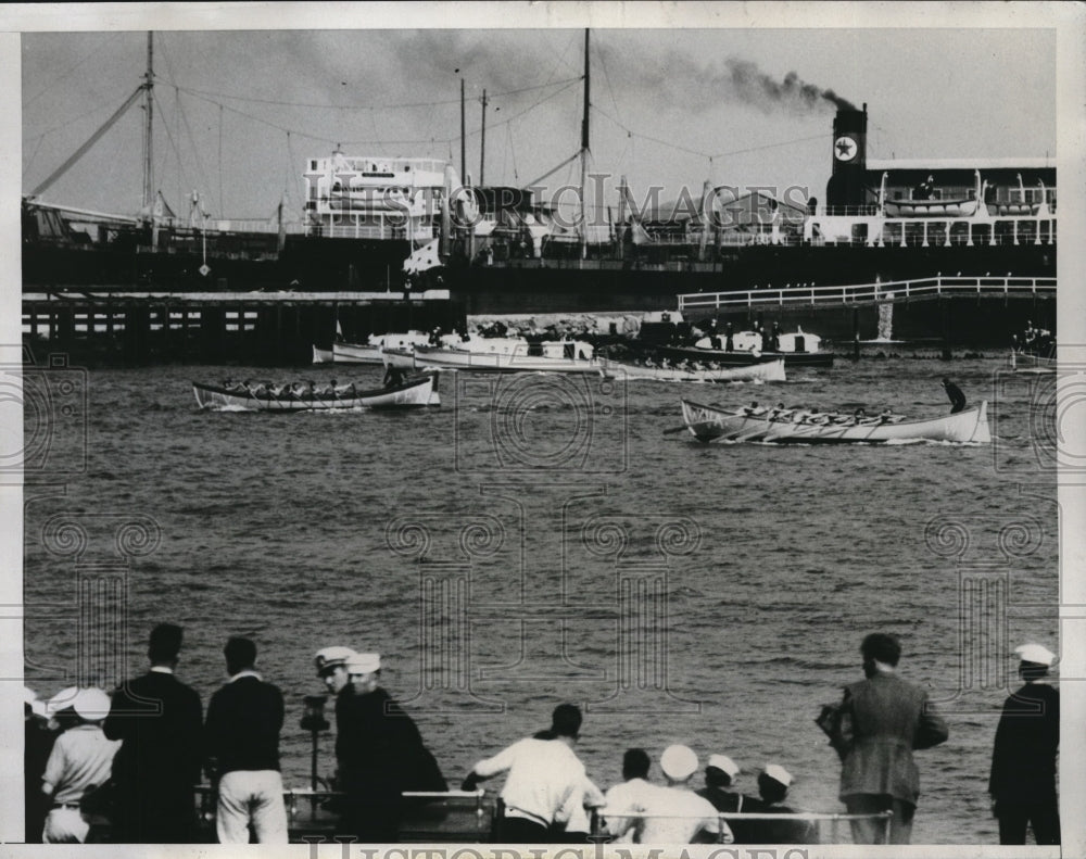 1934 Press Photo Lexington Crew Wins Navy&#39;s Annual Regatta- Historic Images