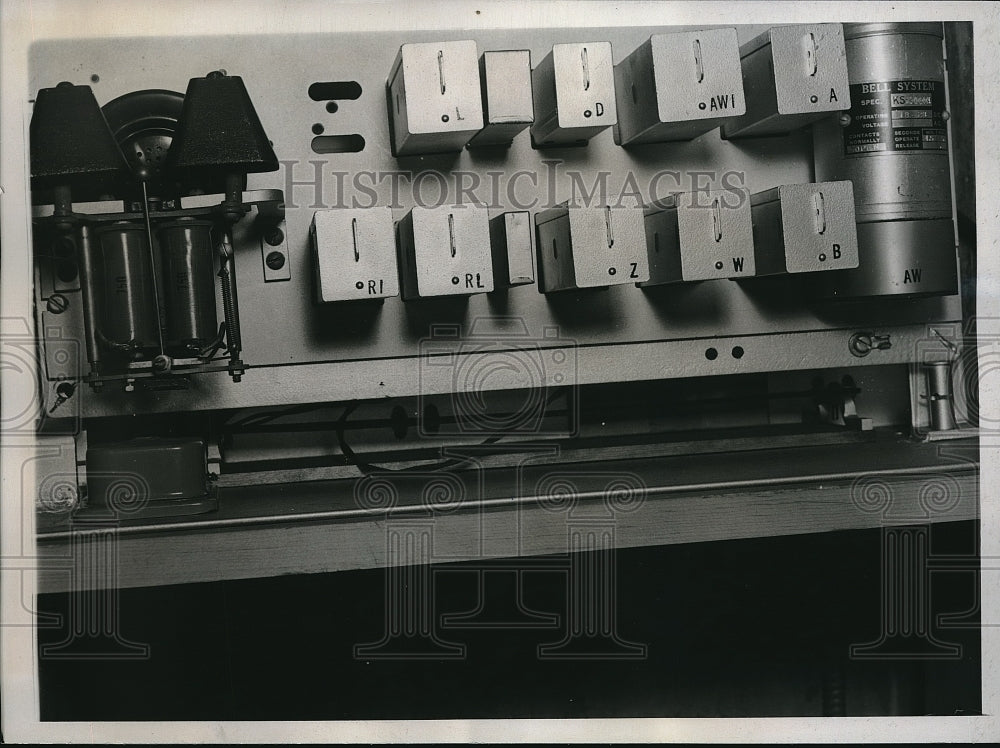 1938 Press Photo self Reporting gauge National Network weather- Historic Images