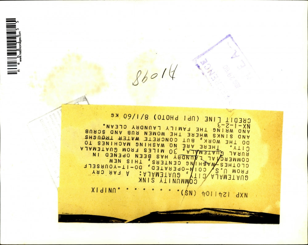 1960 Press Photo Commercial Laundry Opened in Rural Guatemala