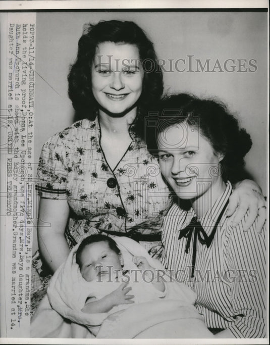 1959 Press Photo Mrs. Minnie Bays Daine Lee Upchurch, - Historic Images