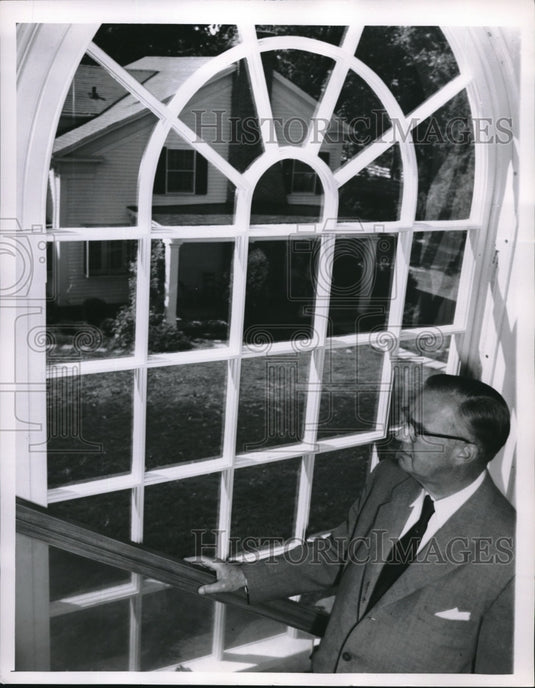 1955 Press Photo CD McVay President Ohio Farmers Insurance- Historic Images
