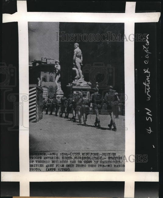 1944 Press Photo British Enter North Florence- Historic Images