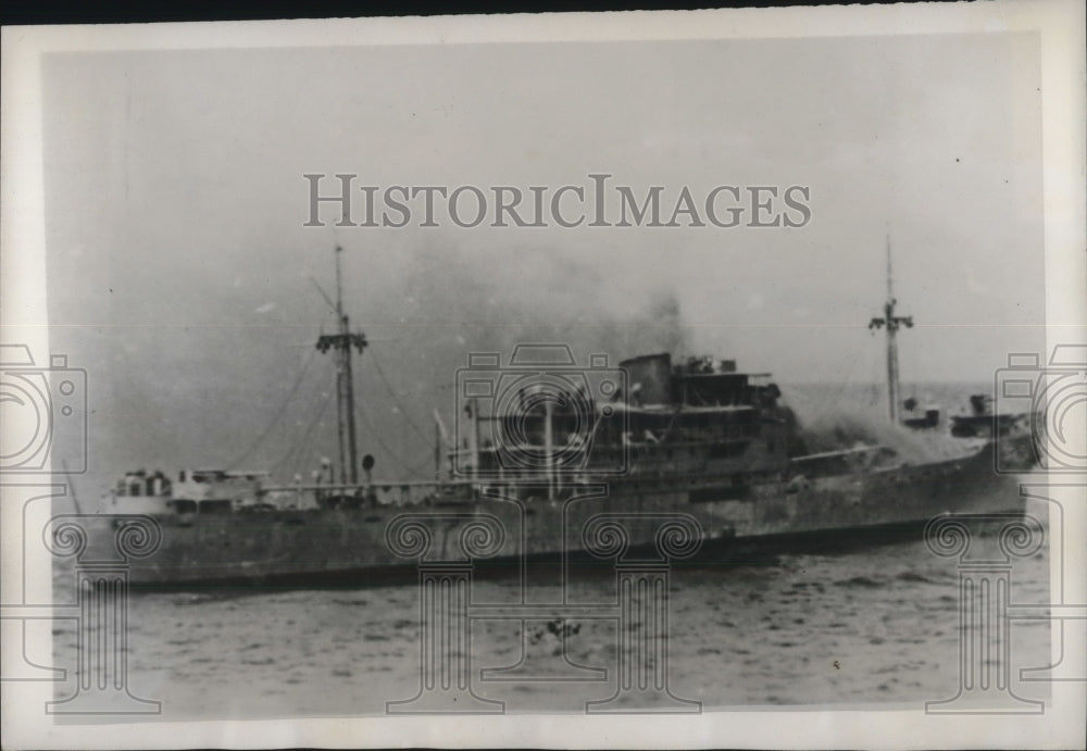 1941 Press Photo Italian raider The Ramb I Sunk by British- Historic Images