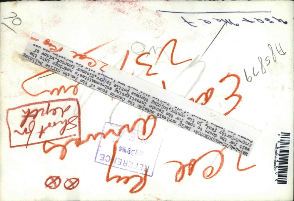 1954 Press Photo Early Arrivals Senate office building Mrs. Eleanor Lenroot