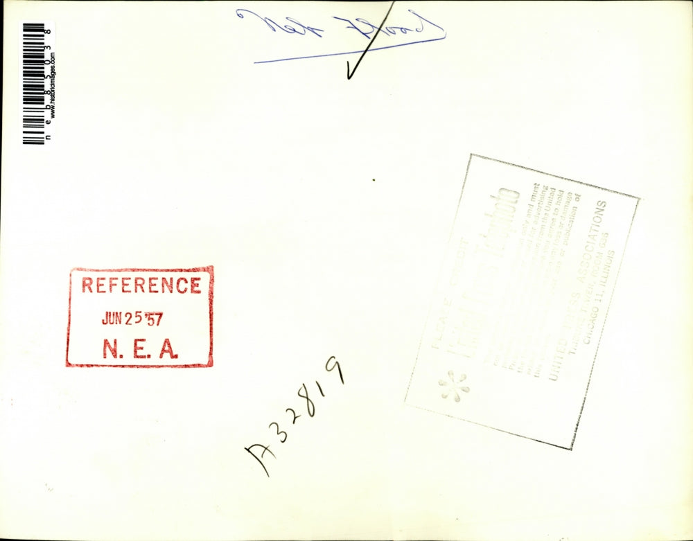 1957 Press Photo Traffic On Water Covered Highway 34 Outside Seward, NE