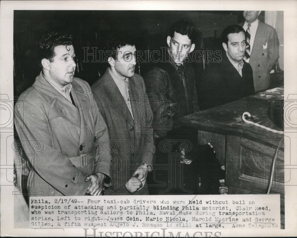 1949 Press Photo James Coin,Mario Nicola,Harold Epstine & George Gillen