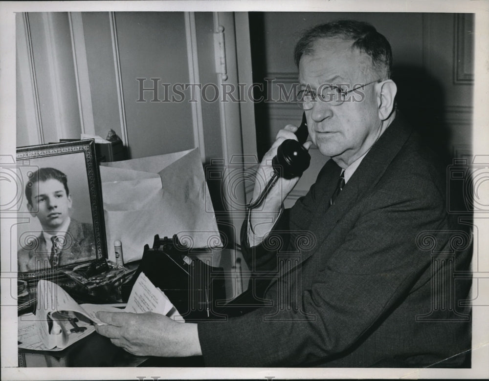 1944 Press Photo Secretary of the Interior Harold Ickes at Democratic Convenntio- Historic Images