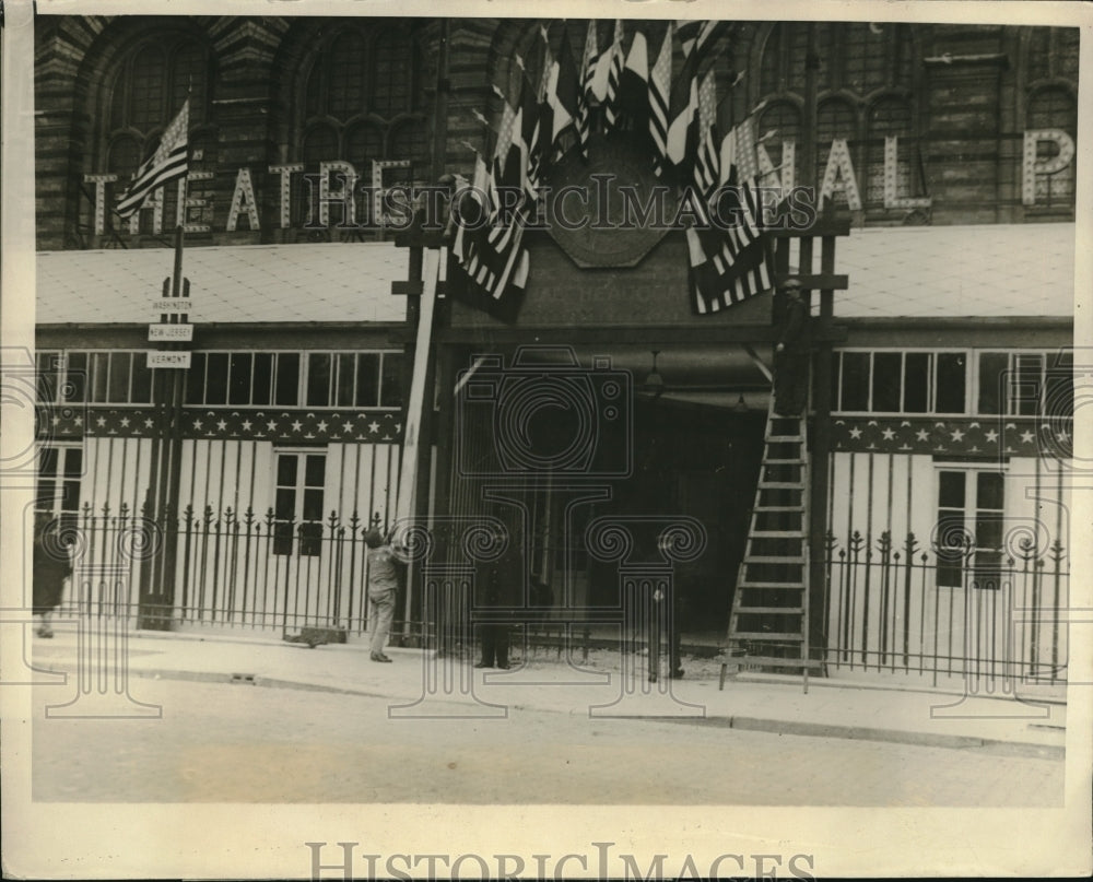 1927 Press Photo Entrance of the Trocadero in Paris France- Historic Images