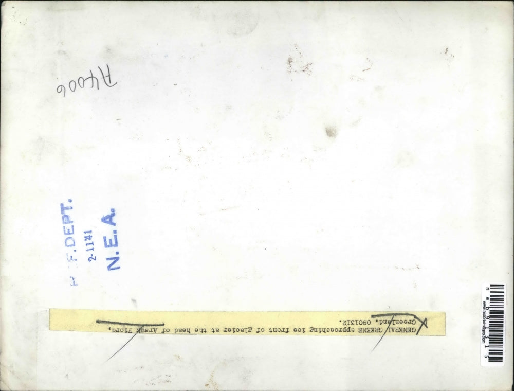 1941 Press Photo General Green near Arsuk Fiord glacier in Greenland - neb91315