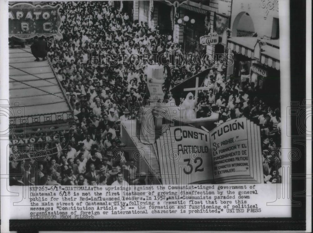 1954 Press Photo Guatemala, uprising against Communist govenrment - neb91540