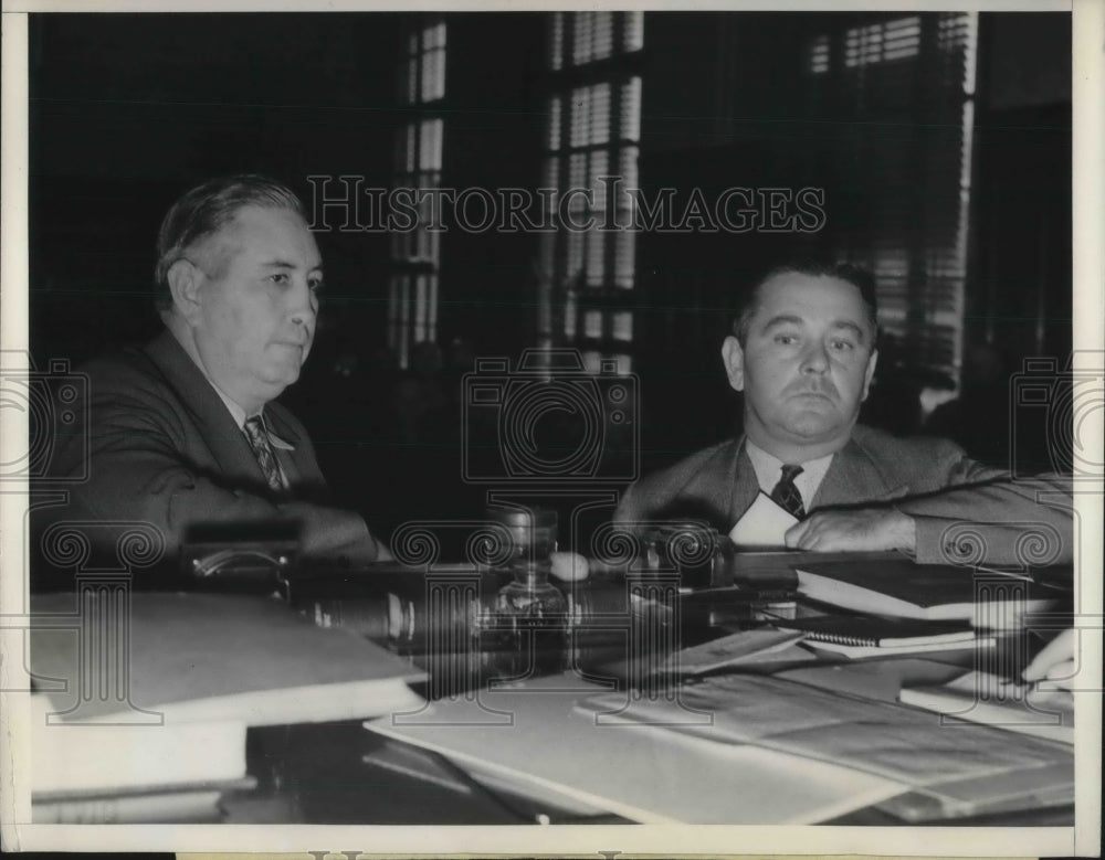 1937 Press Photo JR McFadden Ex Sheriff Arraigned for Bribery Charge- Historic Images