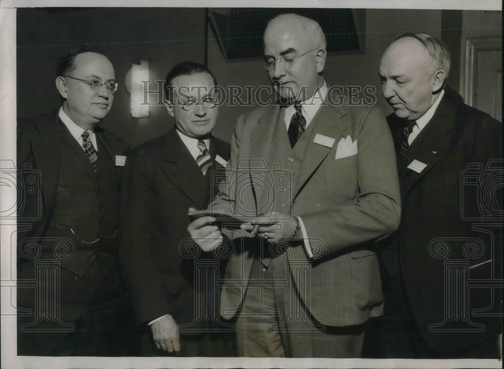 1938 Press Photo R.R. O'Brien, Tom H. Keene, E.R. Chapman H.Z. Mitchell- Historic Images