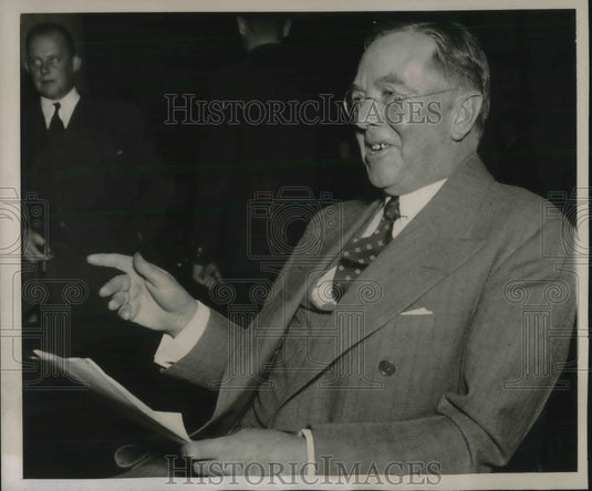 1939 Press Photo Cletis Tully Assistant Secretary of Metro Life Insurance Compan- Historic Images