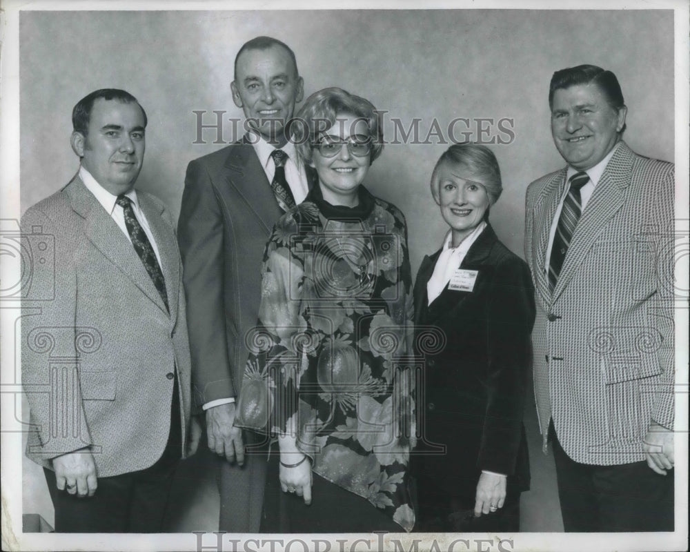 Press Photo Bob Simons of Ford Motor, H. Carter, J. Peterson, C. McKee, Steinman- Historic Images