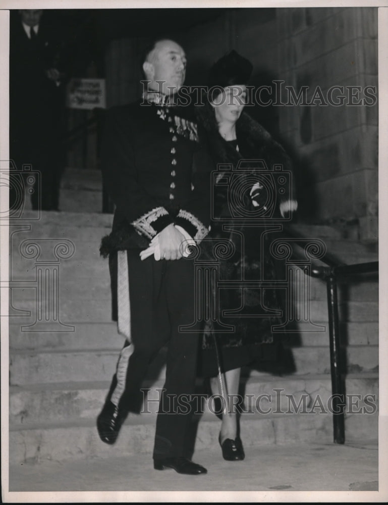 1940 Press Photo Mr NM Butler Counselor of British Embassy &amp; Mrs Butler- Historic Images