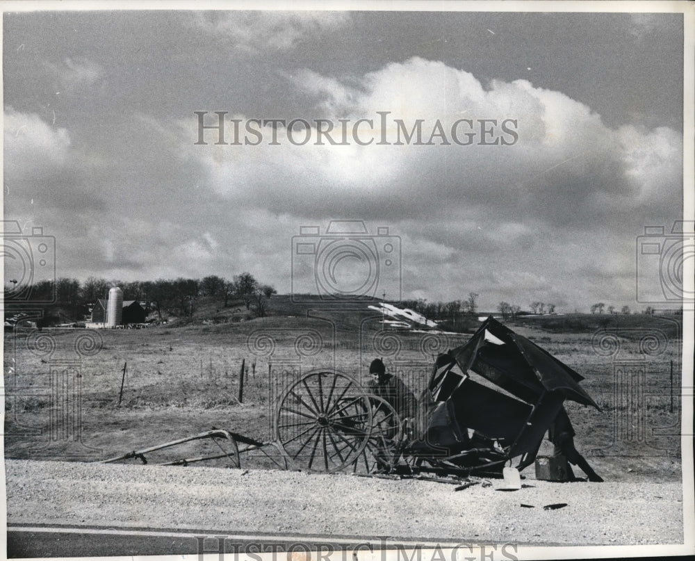 1970 Press Photo Rudy F. Detweiler Buggy - Historic Images