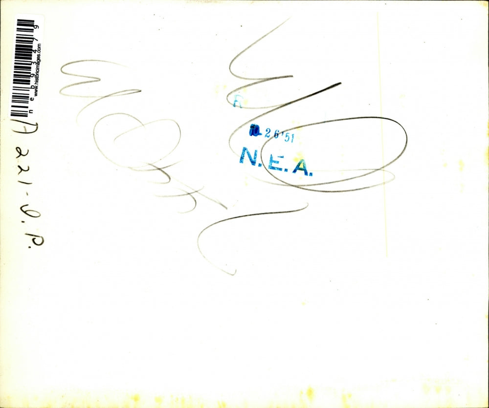 1951 Press Photo Bernard Jamsem Donald Page Columbia University Football players