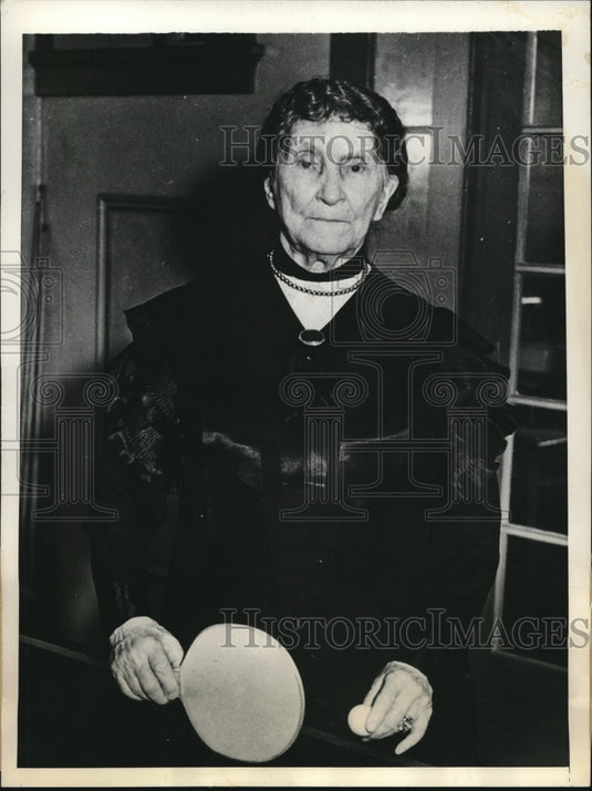 1934 Press Photo Mrs. N.G. Muncey Ocean Trip to Catalina Islands 94th Birthday