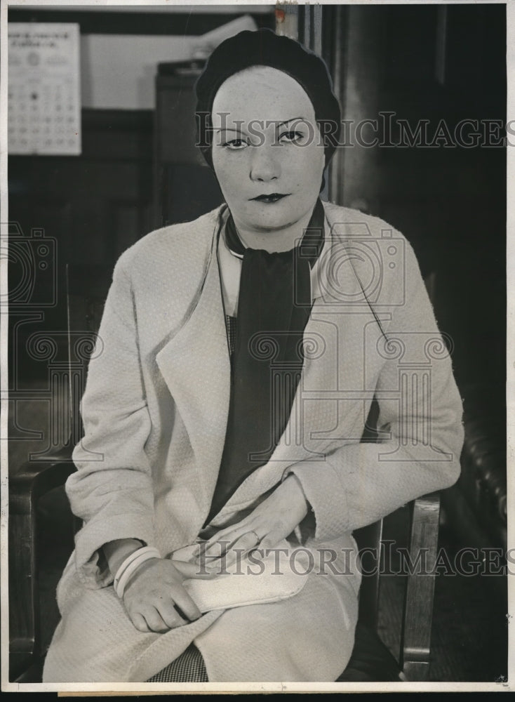 1932 Press Photo Lois Wade, 17, at the trial of Frank Newland - neb94780
