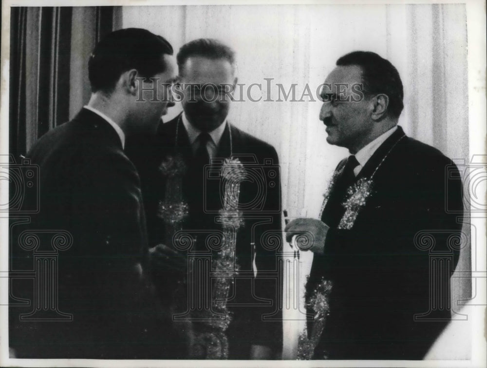 1958 Press Photo UN Sec Gen Dag Hammarskjold meeting w/ Anastas Mikoyan- Historic Images