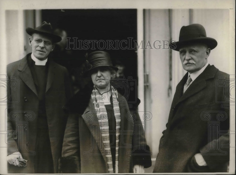 1926 Press Photo British Amb to US Sir Esme Howard, Lady Burma,Rev Emhardt- Historic Images