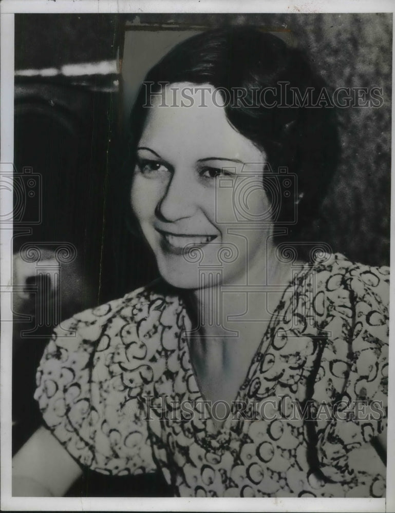 1935 Press Photo Elizabeth Carmichael Witherspoon heir to a $40 million estate