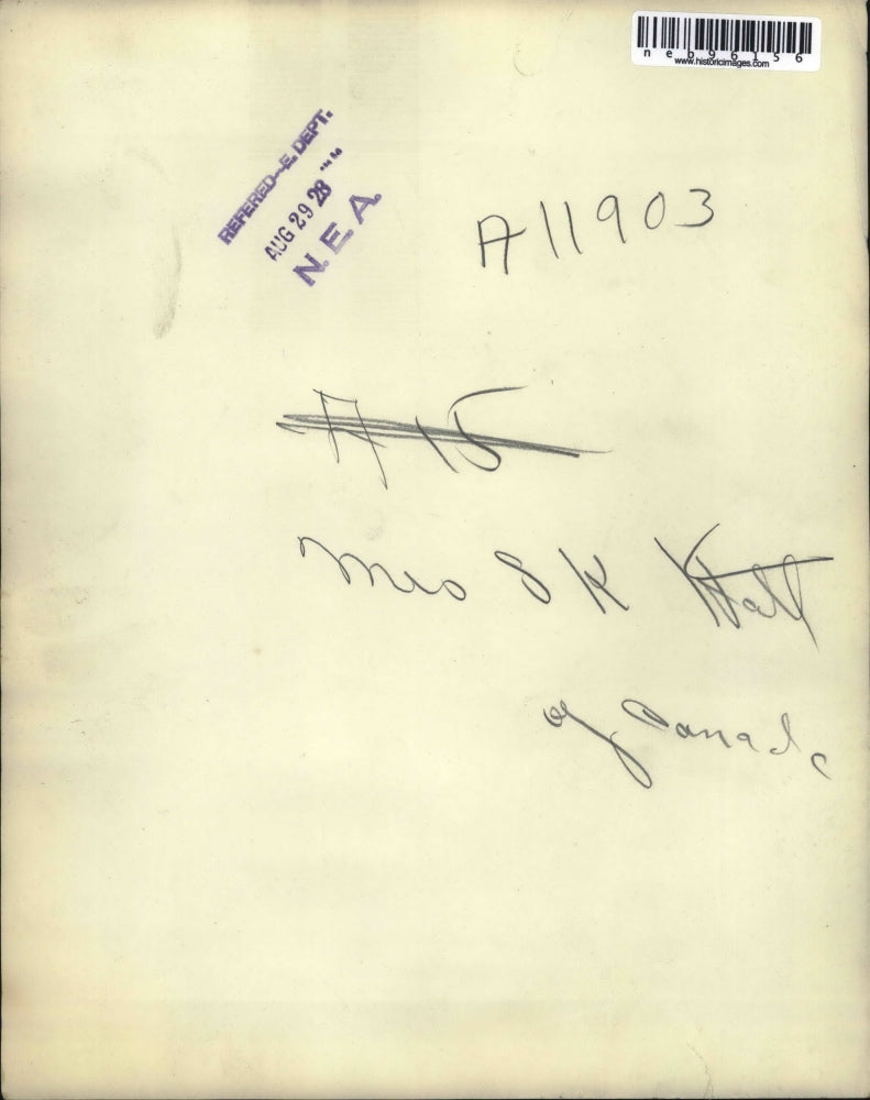 1928 Press Photo Mrs. Sk Hall Of Canade Sitting In Chair - neb96156