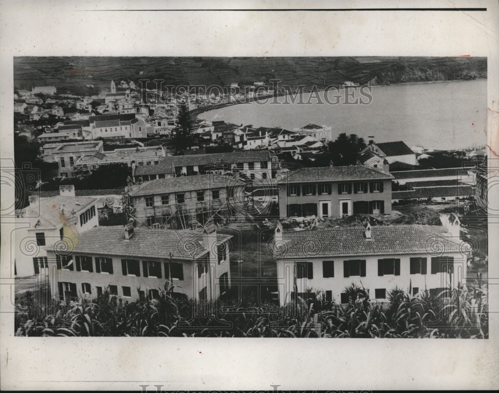 1933 Press Photo Arial view of tht town of Hotta in The Azores - neb96774
