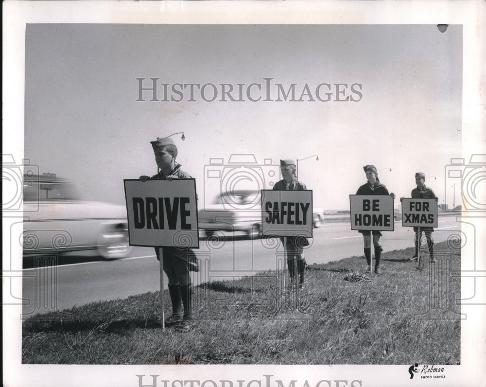 1957 Press Photo Blair McNeill, John Esch, Francis Herceg, Peter Sheridan- Historic Images