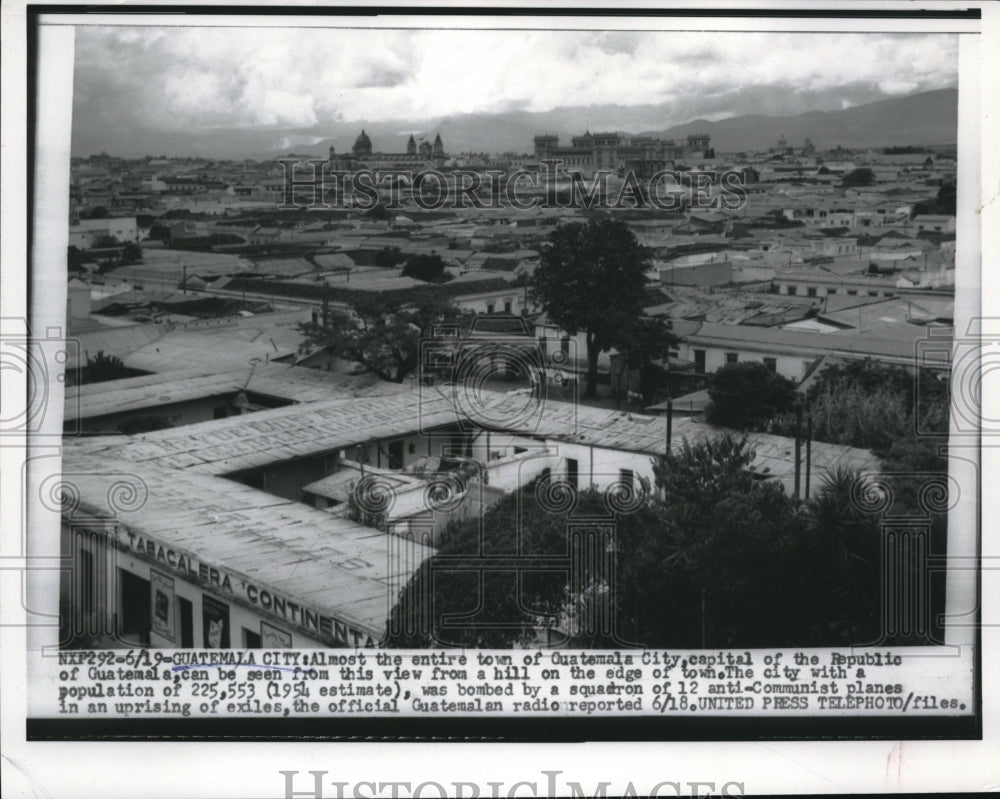 1956 Press Photo Guatemala City, capital of Guatemala republic- Historic Images