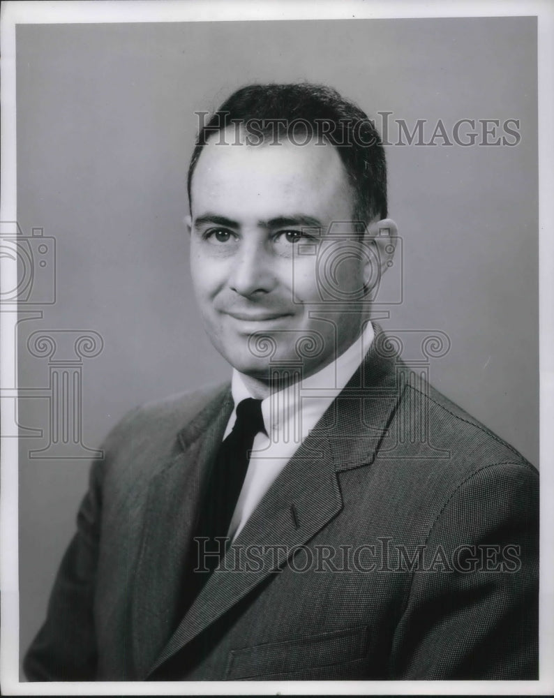 1961 Press Photo Baker Laboratories Asst Sales Manager John F Sullivan