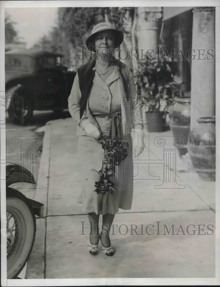 1933 Press Photo Mrs. Christopher D. Smuthers, Prominent member of New York