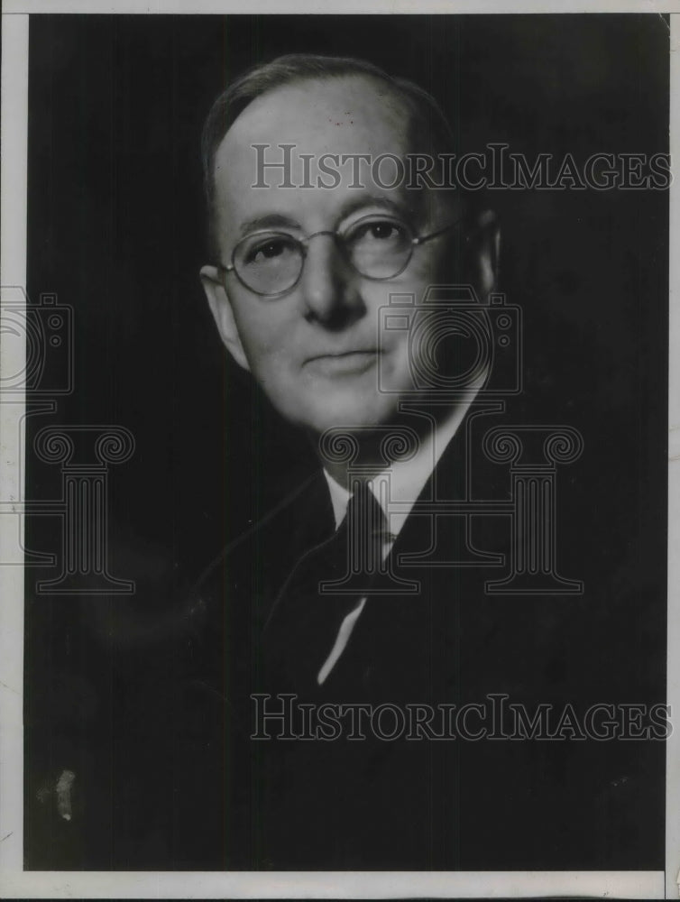 1934 Press Photo Roger B Whitman Businessman Portrait