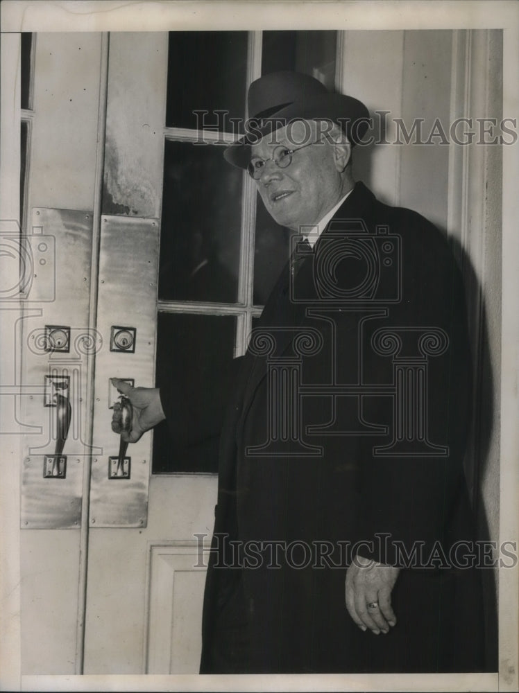 1939 Press Photo William Green President American Federation of Labor at Door- Historic Images