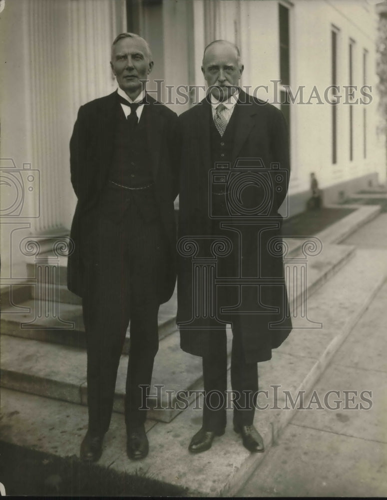 1925 Press Photo Herbert Fisher  Minister of Education PM Lloyd George- Historic Images