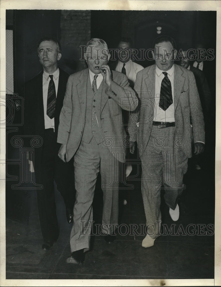 1935 Press Photo James Byrnes, V.P. John Garner, Joseph Robinson- Historic Images