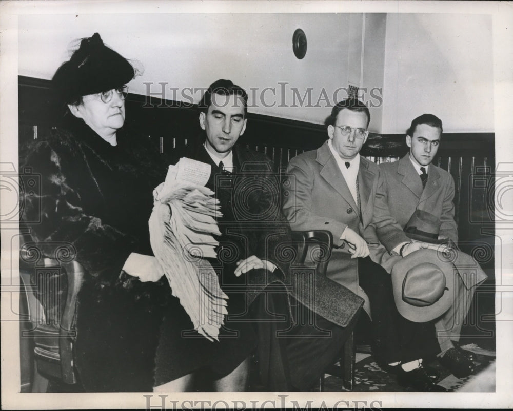 1945 Press Photo Kovacs Family Pleas to Reopen Imogene Stevens Manslaughter Case- Historic Images