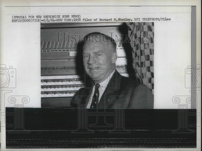 Load image into Gallery viewer, 1964 Press Photo 1958 Flier OF Bernard M Shanley
