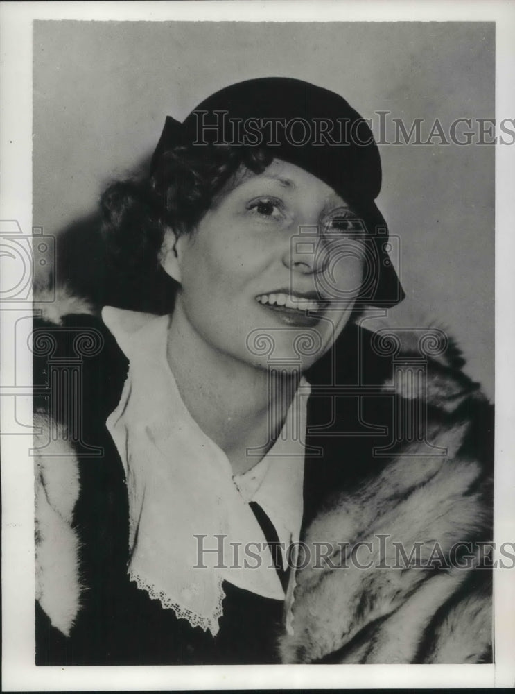 1934 Press Photo Mrs Peggy Doner at court seeking alimony- Historic Images