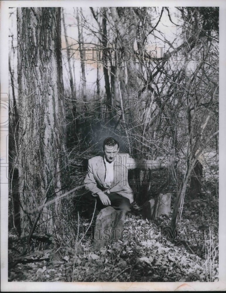 1958 Press Photo Howard Paderson in Sagamore Hills Township