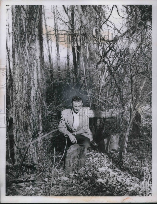 1958 Press Photo Howard Paderson in Sagamore Hills Township