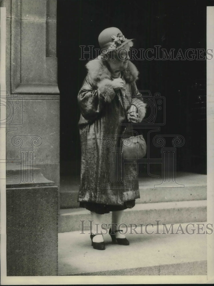 1929 Press Photo Washington Society Member Mrs Francios Berger Moran