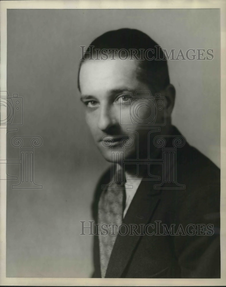 1930 Press Photo Captain Franzcarl Schleiff, former ace German pilot - nec02066- Historic Images